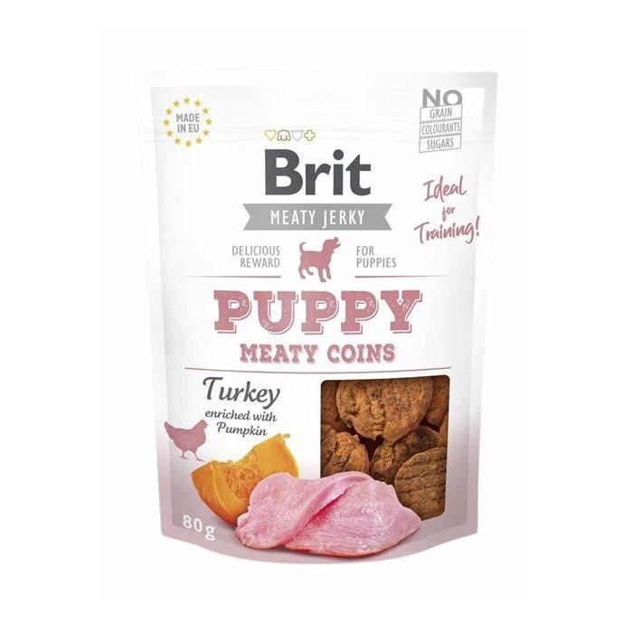 Brit meaty jerky puppy 80g