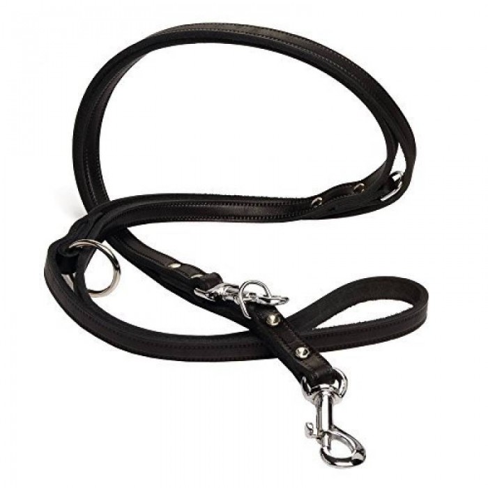 Laisse cuir chien 195 cm